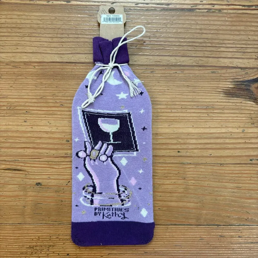 NWT purple fortune teller Wine in your‎ Future wine bottle sock